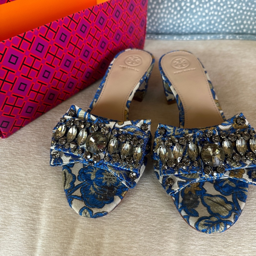 Tory Burch Jacquard Heels Shoes